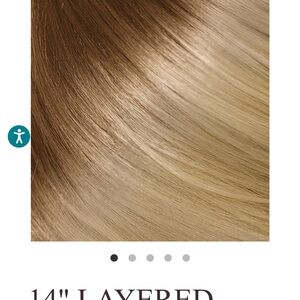 Layered Brown and Blonde Hair Extensions